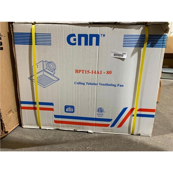 Gnn BPT15-14A1-80 Ceiling Tubular Ventilating Fan - White