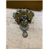 Image 2 : Brass Victorian Art Nouveau Style Face Door Knocker