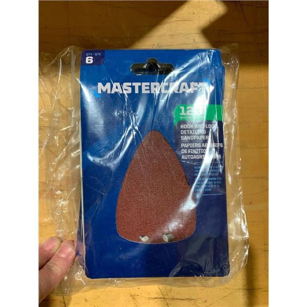 Mastercraft 120 Grit Hook & Loop Detailing Sandpaper 5x6 pc
