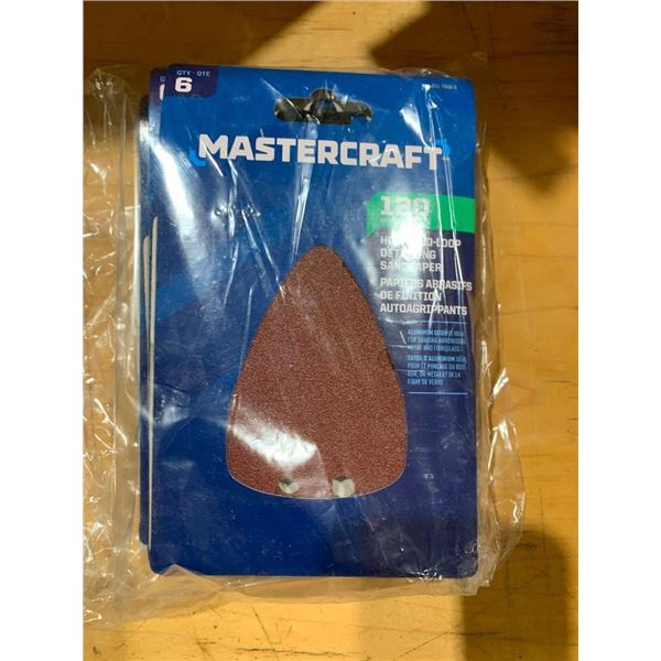 Mastercraft 120 Grit Hook & Loop Detailing Sandpaper 5x6 pc