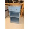 Image 1 : TABLE DE NUIT EN BOIS BLEU 16"x16"x28"