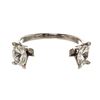Image 7 : Louis Vuitton V Cuff Metal with Crystals Silver