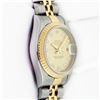Image 3 : Rolex Ladies 2T 18K Yellow Gold And Stainless Steel Factory Champagne Diamond Wa