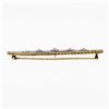 Image 5 : Antique Edwardian Krementz 14k Gold Filigree Milgrain Old Diamond Bar Pin Brooch