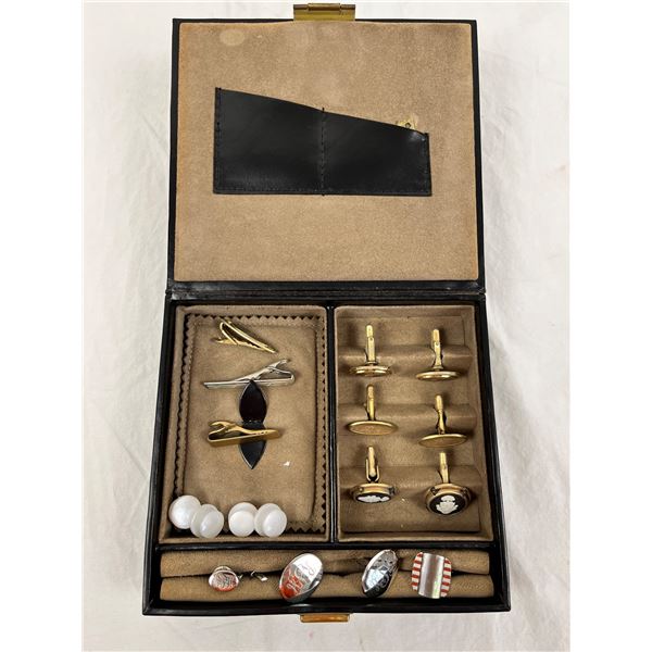 Jewellery Box with Cufflinks & Tie Clips