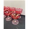 Image 3 : Rose Coloured Glassware