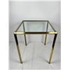 Image 1 : Glass Top Brass Like Table