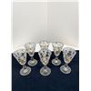 Image 1 : 6 Frosted & Painted Goblet