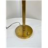 Image 2 : Vintage Brass Like Table Lamp with Plastic Shade