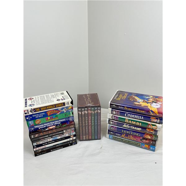 Assorted DVD's & VHS Tapes