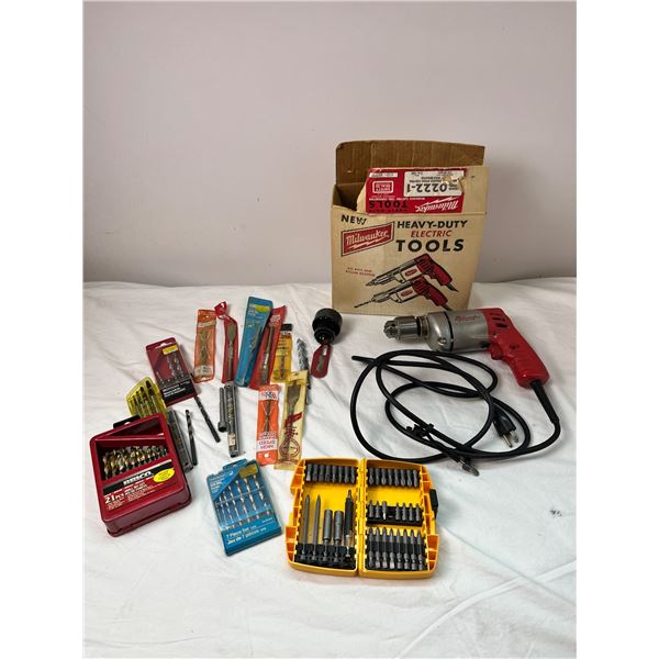 Milwaukee Power Drill with Bits & Accessories