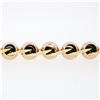 Image 6 : Retro Vintage 14k Rose Green Gold Wide Ball & Flat Cable Link 6" Chain Bracelet