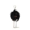 Image 1 : Prada Fur Face Bag Charm Fur Black