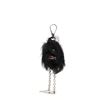Image 2 : Prada Fur Face Bag Charm Fur Black