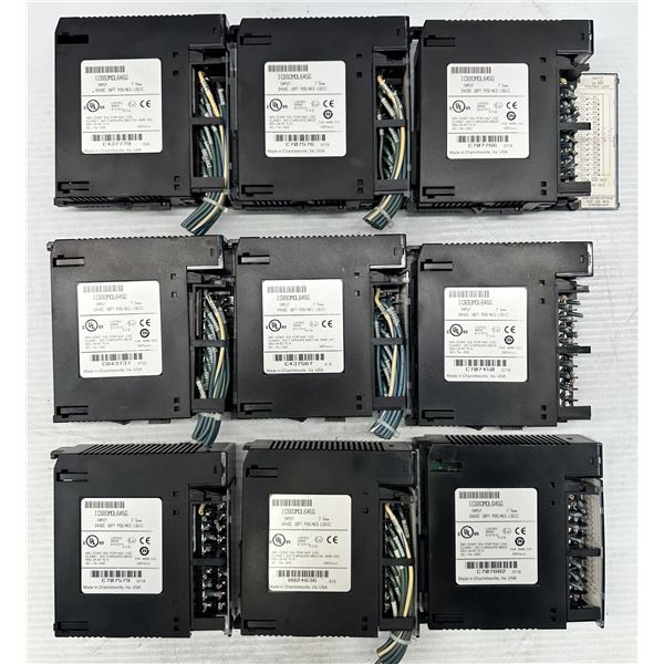 Lot of (9) GE Fanuc #IC693MDL645G Input Cards