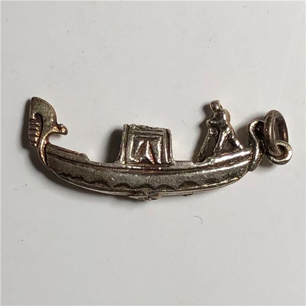 Sterling Silver Gondola Charm 2.8g