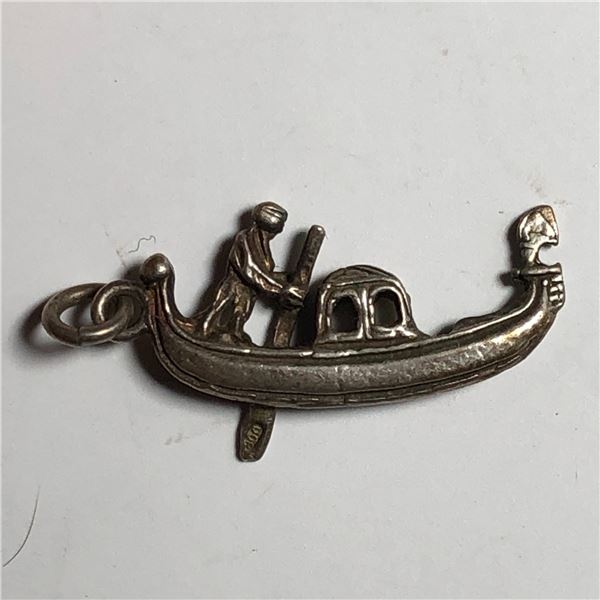 Sterling Silver Gondola Charm 2.8g