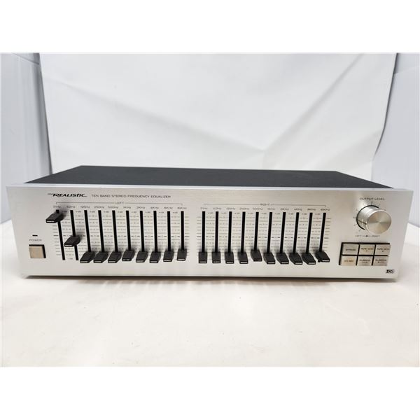 Vintage Realistic Ten Band Stereo Frequency Equilizer