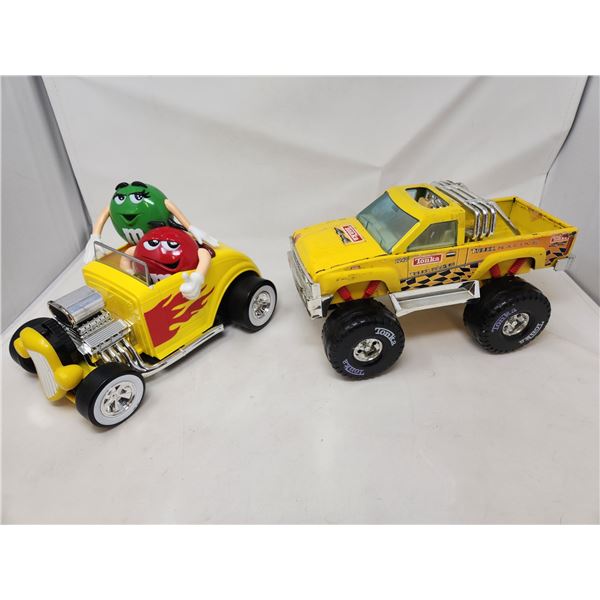 Tonka Truck and M&M Hot Rod