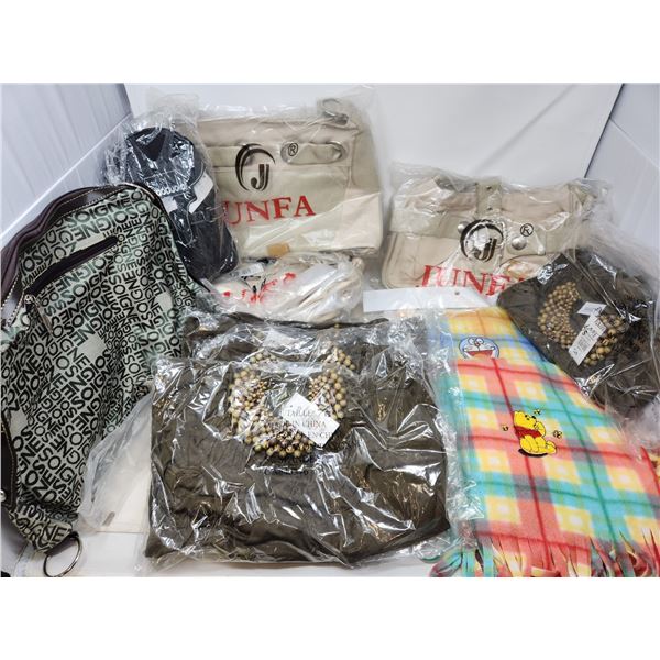 Lot of New Purses/Scarves and Ladies Shirts