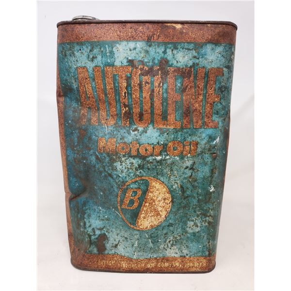 Vintage B/A Autolene Motor Oil Tin