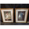 Image 1 : Pinky and Blue Boy Picture Set Nicely Framed
