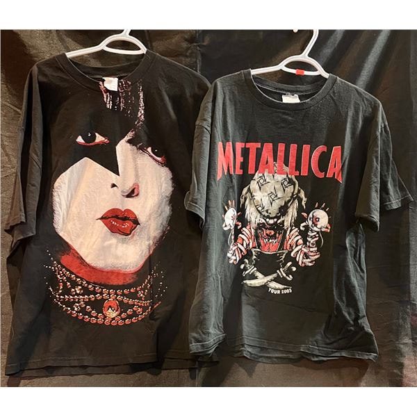 Like New Ace Frehly T-shirt XLG, Metallica T-shirt LG