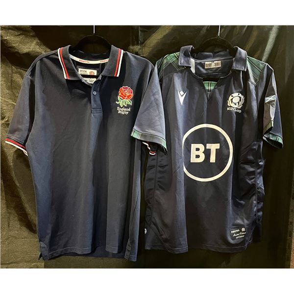 Scotland BT Shirt Xlg, England Rugby Shirt Lg