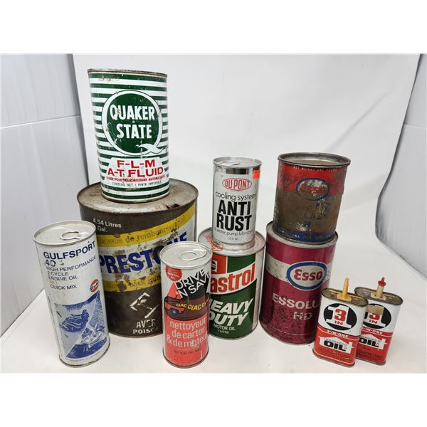 Vintage Oil Can Lot