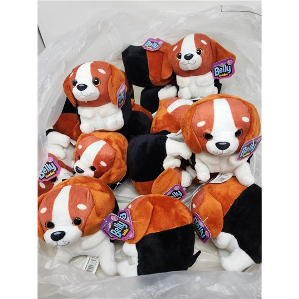 16 New Small Belly Dogs Stuffies