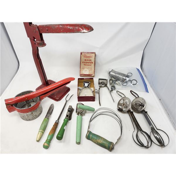 Vintage Kitchen Utensil and Clipper Lot