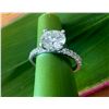 Image 2 : Hearts on Fire Engagement Ring w/ Round 2.28 Ct Diamond, Platinum Band, Retail $33,370