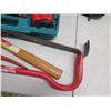 Image 8 : Makita Power Tool in Hard Case & Misc Hand Tools: Pry Bars, Wrenches, Drivers, etc