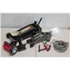 Image 1 : Qty 2 Floor Jacks, Battery Cables, Flashlight, etc