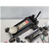 Image 2 : Qty 2 Floor Jacks, Battery Cables, Flashlight, etc