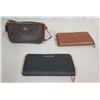 Image 1 : Qty 2 Monogrammed Wallets & 1 Purse