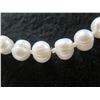 Image 2 : White Simulated Pearl Bead Necklace 18"L