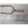 Image 8 : Sterling 925 Rope Chain 20"L w/ Metal Honu Turtle Pendant (73.47g)