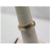 Image 2 : Platinum & 18k Gold Ring Size 6.5 (9.22g)