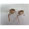 Image 4 : Pair 10k Gold Earrings w/ Pearl Beads (3.86g)