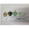 Image 10 : Qty 4 Stone Pendants w/ Metal Bails, Misc Designs & Sizes