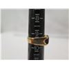 Image 8 : Gold 18k Ring w/ Black Stone Size 9.5 (10.16g)