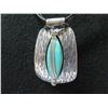 Image 2 : Sterling 925 Pendant w/ Peyote Bird Tag & Cord Necklace 16"L