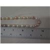 Image 8 : Pearl Bead Strand Necklace w/ 14k Gold Clasp 18"L