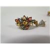 Image 2 : Pair 18k Gold Earrings (missing one pearl) w/ Diamond, Sapphire Accents, 13.18g