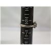 Image 8 : White Gold 14k Ring w/ Gemstone & Diamond Accents Size 6.5 (2.59g)