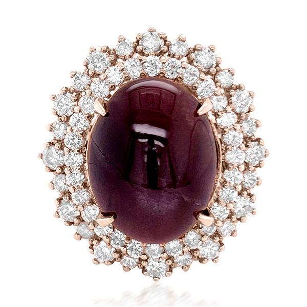9.58ct CAT EYE 14K ROSE Gold 9.5gm Ring