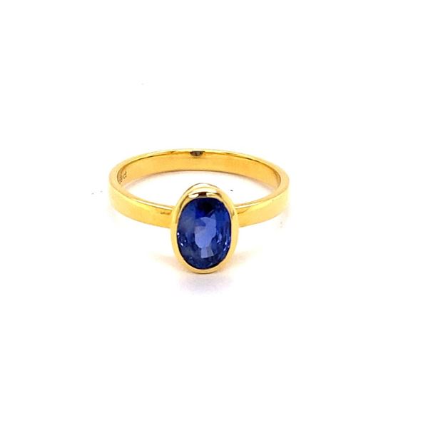 2.59ct Blue Sapphire 18K YG 4.52gm Ring