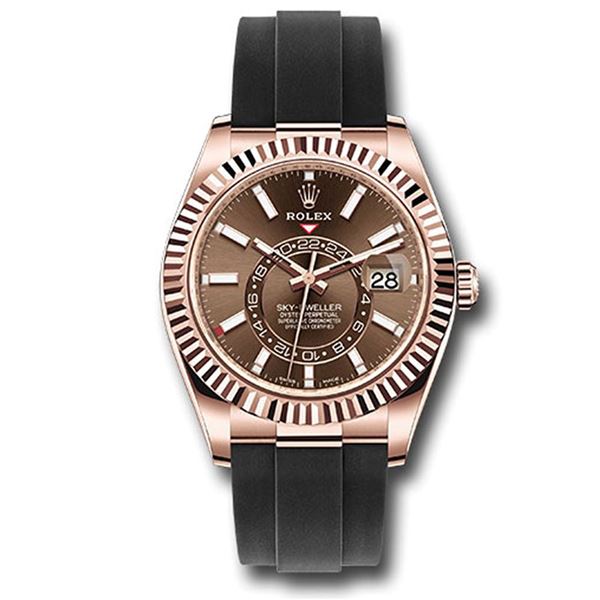 Rolex Skydweller Oysterflex RG Model # 326235