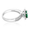 Image 2 : 1.33ct Natural PARAIBA TOURMALINE 14K White Gold 3.73gm Ring